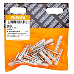 3K20 - Wall Plug & Screw